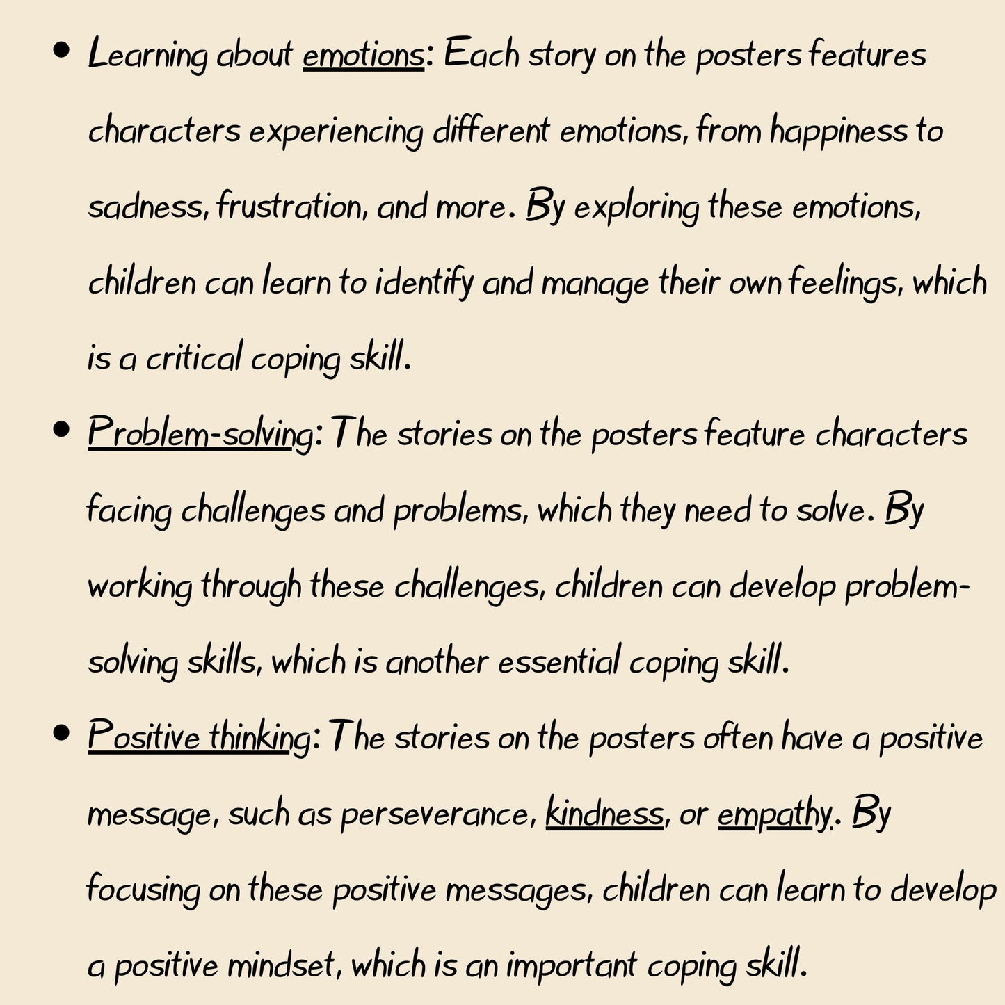 Coping Skills Educational Posters, Montessori Classroom Décor, Home-school Prints, Kids Décor, Toddler Playroom Décor, Digital Download