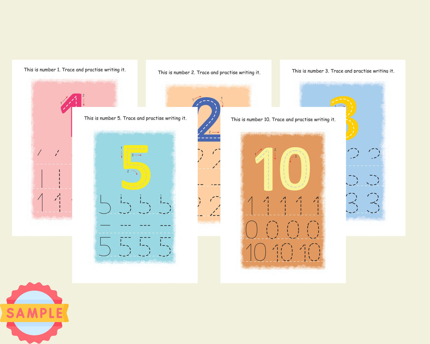 Number Printable Bundle, Back to School, Numbers an Calculation, Kids Learning Bundle, Preschool, Tracing, Digital Download