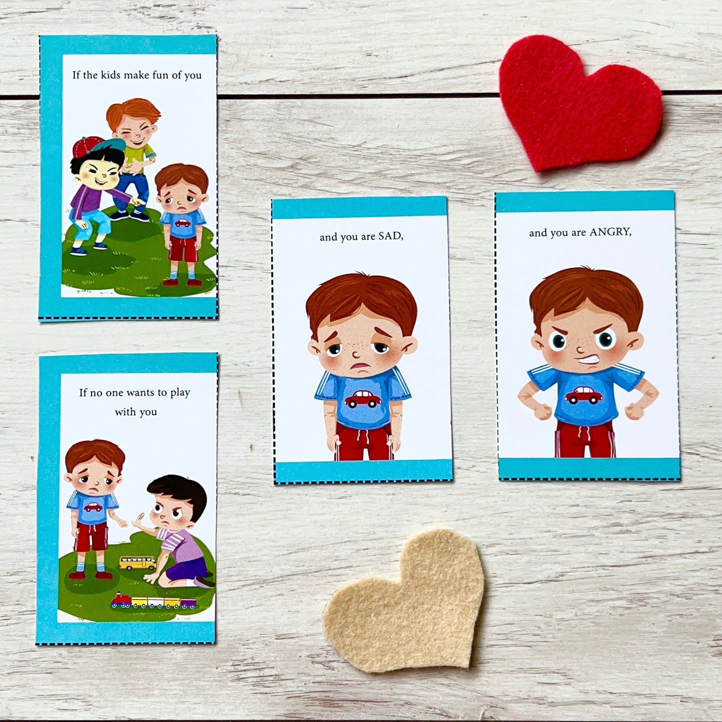 Flash Cards With Coping Skills - Emotional Intelligence - Mental Health Behaviour Management Therapy Counsellor